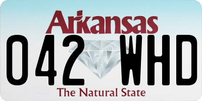 AR license plate 042WHD