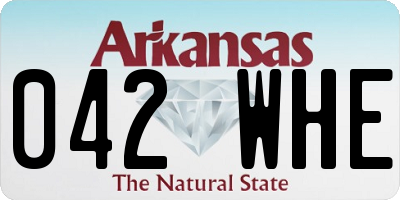 AR license plate 042WHE