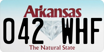 AR license plate 042WHF