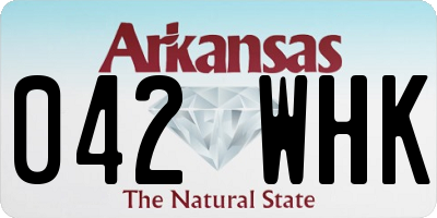 AR license plate 042WHK