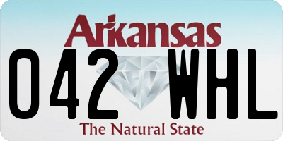 AR license plate 042WHL