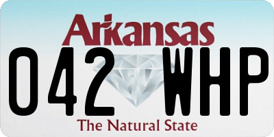 AR license plate 042WHP