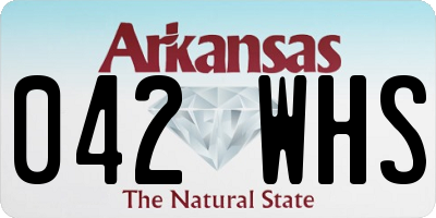 AR license plate 042WHS