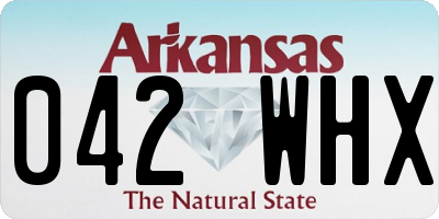 AR license plate 042WHX