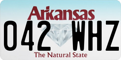 AR license plate 042WHZ