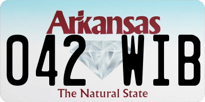AR license plate 042WIB