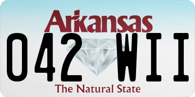 AR license plate 042WII