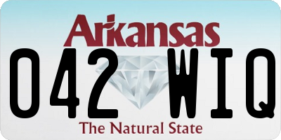 AR license plate 042WIQ