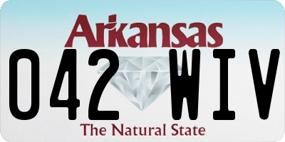 AR license plate 042WIV