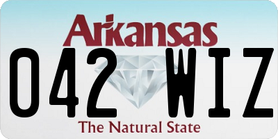 AR license plate 042WIZ