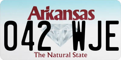 AR license plate 042WJE