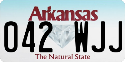 AR license plate 042WJJ