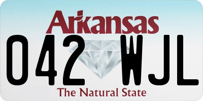 AR license plate 042WJL