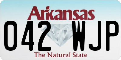 AR license plate 042WJP