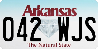 AR license plate 042WJS