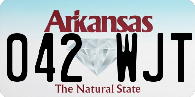 AR license plate 042WJT