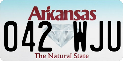AR license plate 042WJU