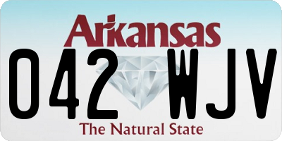AR license plate 042WJV
