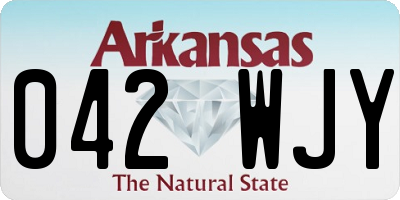 AR license plate 042WJY