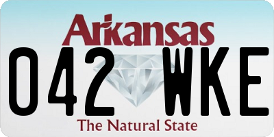 AR license plate 042WKE