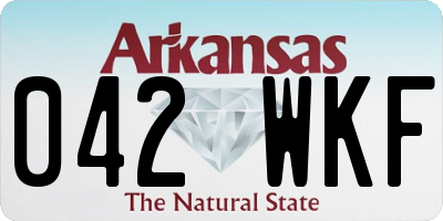 AR license plate 042WKF