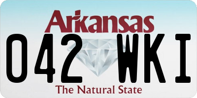 AR license plate 042WKI