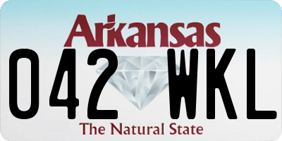 AR license plate 042WKL
