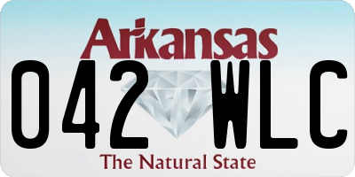 AR license plate 042WLC