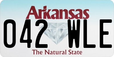 AR license plate 042WLE