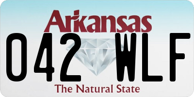 AR license plate 042WLF