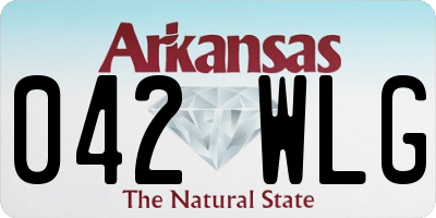 AR license plate 042WLG