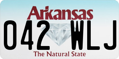 AR license plate 042WLJ