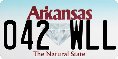 AR license plate 042WLL