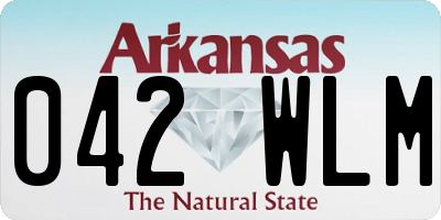 AR license plate 042WLM