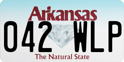 AR license plate 042WLP