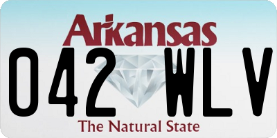 AR license plate 042WLV