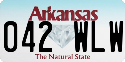 AR license plate 042WLW