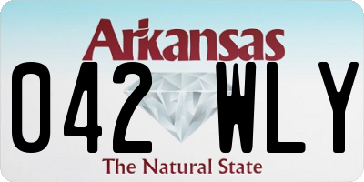 AR license plate 042WLY