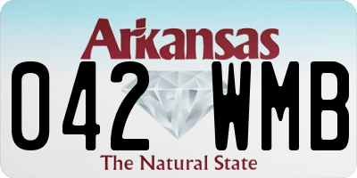 AR license plate 042WMB