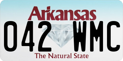 AR license plate 042WMC