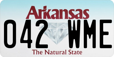 AR license plate 042WME