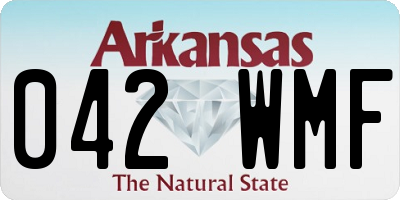 AR license plate 042WMF