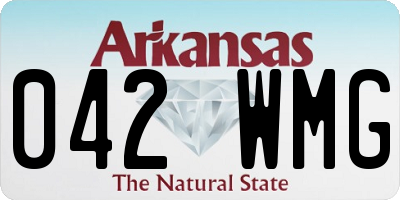 AR license plate 042WMG