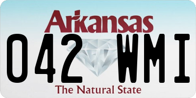 AR license plate 042WMI