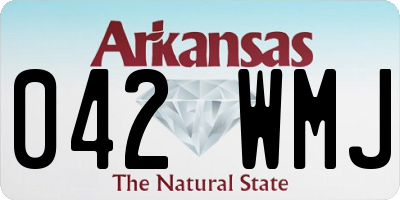 AR license plate 042WMJ