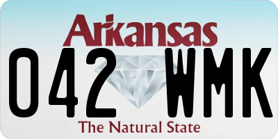 AR license plate 042WMK