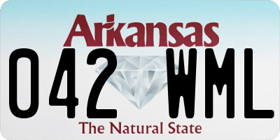 AR license plate 042WML