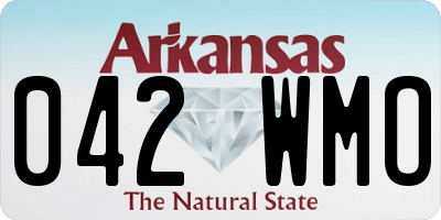 AR license plate 042WMO