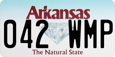 AR license plate 042WMP