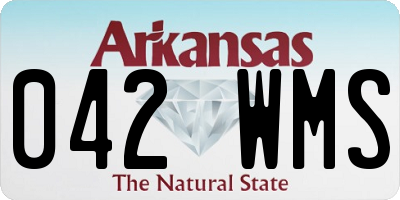 AR license plate 042WMS